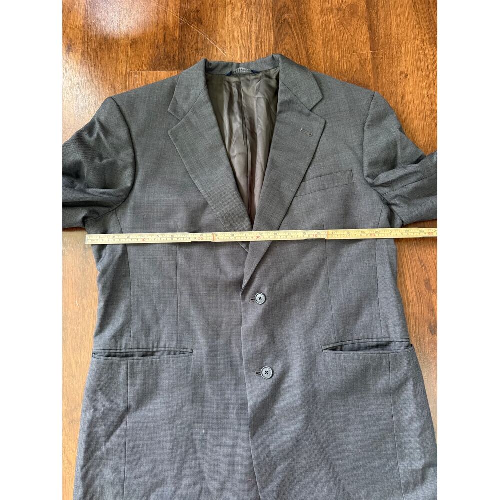 Vintage Burberry's Blazer Sport Coat Gray Sz 41 Wool Business Formal Work Career - Picture 4 of 8
